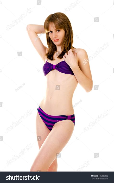 Woman Bikini Isolated On White Background Stock Photo 126335162 Shutterstock