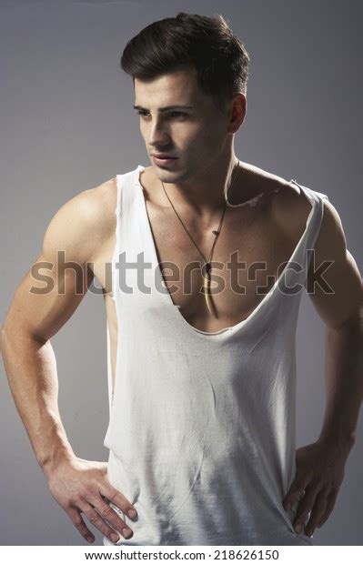 Sexy Fashion Portrait Of A Hot Male Model
