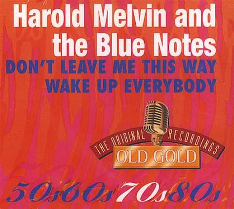 Harold Melvin The Blue Notes Don T Leave Me This Way UK CD Single