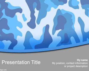 Free Navy Camo PowerPoint Template