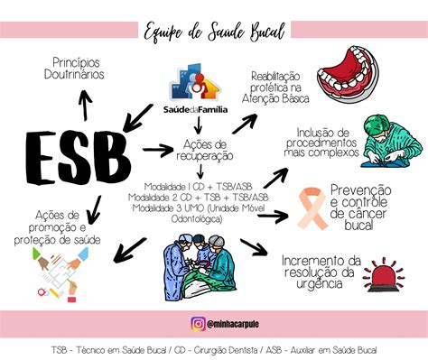 Mapa Mental Equipe de Saúde Bucal Saúde Coletiva