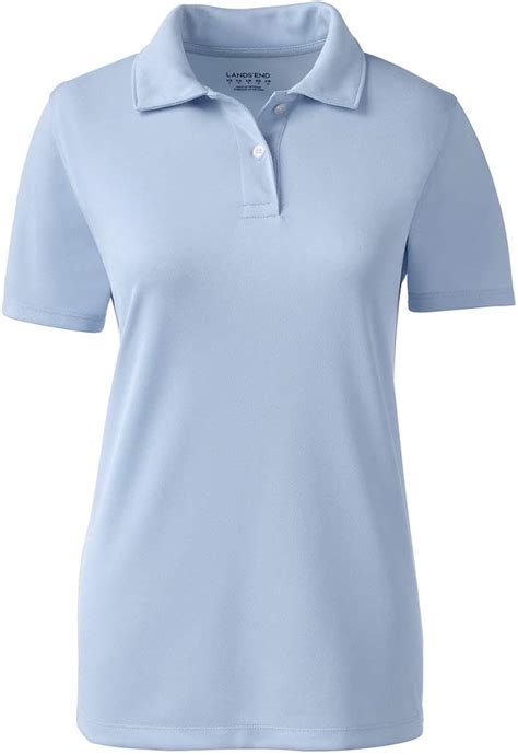 Lands End Womens Short Sleeve Poly Pique Polo Shirt At Amazon Womens