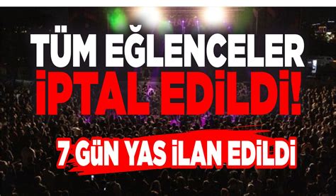 7 günlük yas ilan edildi Düzcenin Sesi