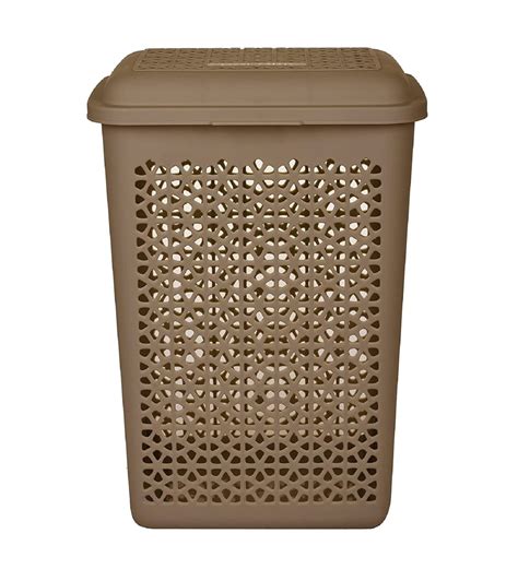 Buy Brown Plastic Laundry Basket By Regalo At Off By Regalo Pepperfry