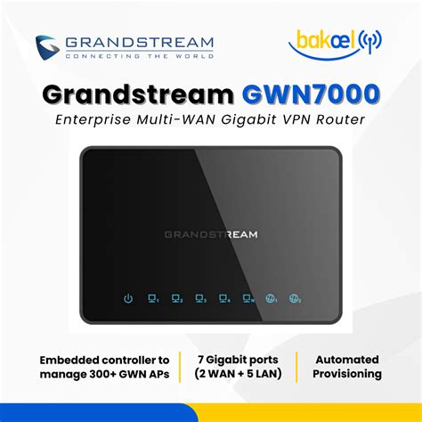 Jual Grandstream GWN7000 Enterprise Multi WAN Gigabit VPN Router