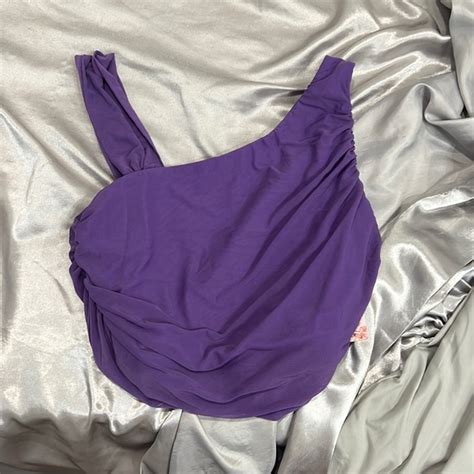 Shein Tops Purple Mesh Top Shein Poshmark