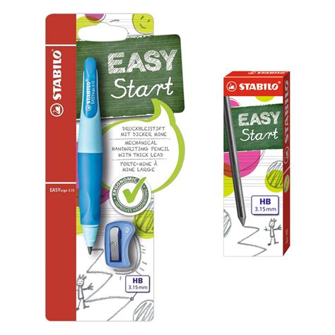 Stabilo Easyergo Pencil 3 15mm Lead Choose Colour Right Or Left