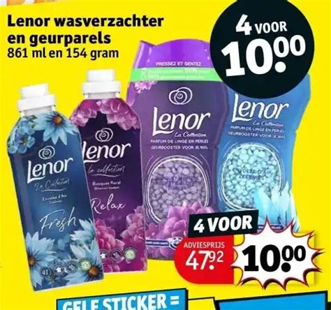 Lenor Wasverzachter En Geurparels 861 Ml En 154 Gram Promotie Bij Kruidvat