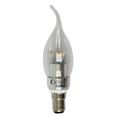 Flame Tip LED 40w b15 led candle lamp 3w 360 degree light chandelier bulbs