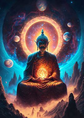 Buddha V Poster Picture Metal Print Paint By Tesseract Displate