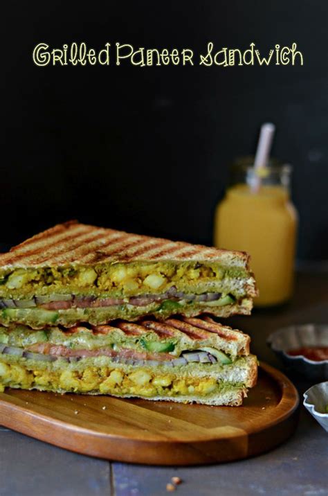 Nalini'sKitchen: Paneer Grilled Sandwich / Grilled Paneer Sandwich