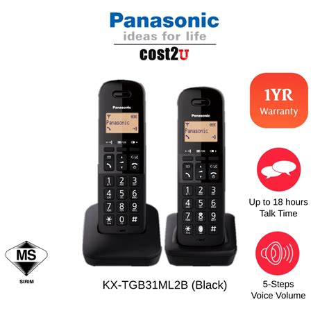 Panasonic Digital Cordless Phone KX TGB31ML1 KX TGB31 KX TGB31ML2 KX