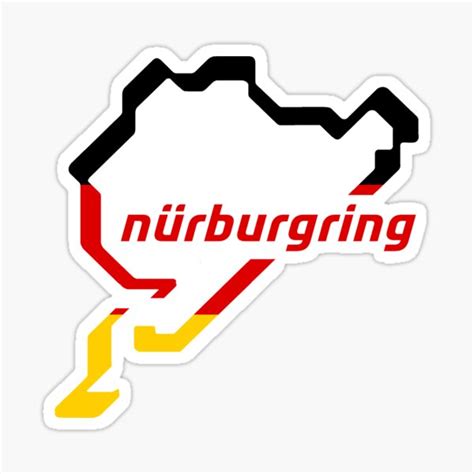 "Nurburgring" Sticker for Sale by kedewan | Redbubble