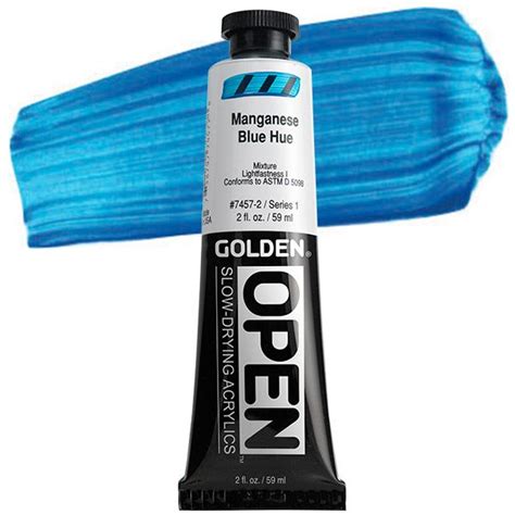 GOLDEN Open Acrylic Paints Manganese Blue Hue 2 Oz Jerry S Artarama