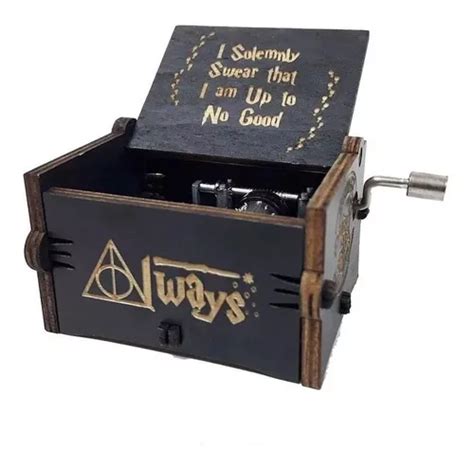 Caja Musical Harry Potter Negro M De Colecci N Manivela Mercadolibre