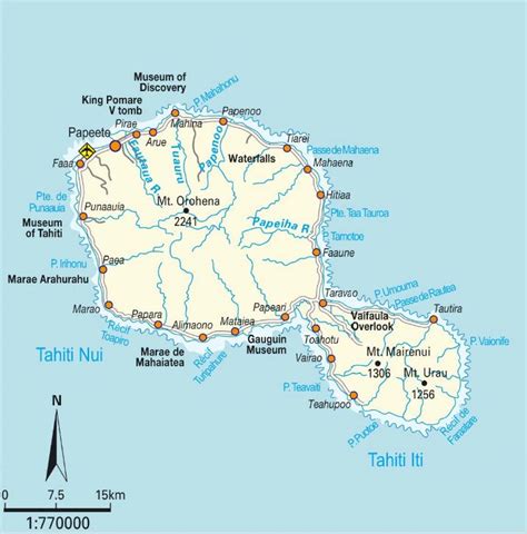 Tahiti Map - tahiti • mappery