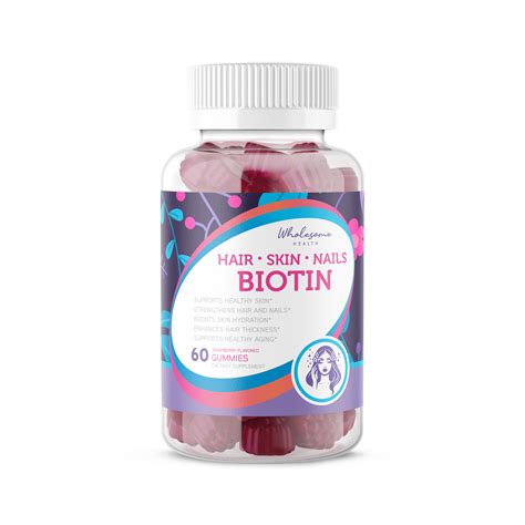 Hair, Skin, Nails Biotin 60ct Gummies – Wellum Health