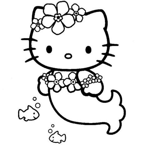 Hello Kitty Cat Coloring Pages