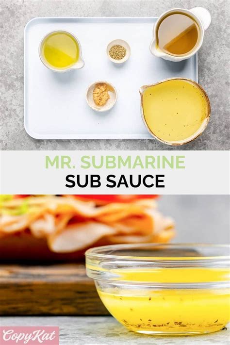 Mr Submarine Sub Sauce Copykat Recipes Recipe Copykat Recipes