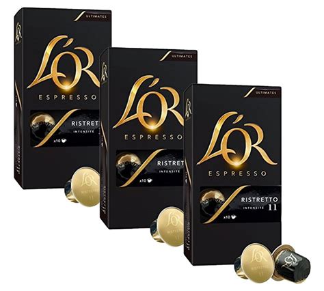 30 Capsules Ristretto L Or Espresso Pour Compatible Nespresso