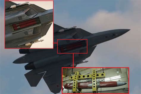 Russia’s Su‑57 Jet Displays Internal Bay Carrying Two KH‑58 Missiles ...