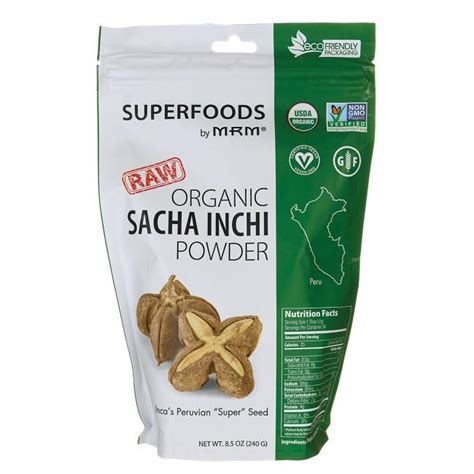 MRM Raw Organic Sacha Inchi Powder 8 5 Oz Powder Raw Organic