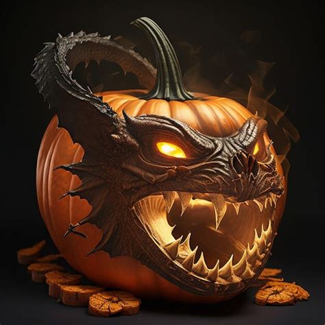 Premium AI Image | Evil Pumpkin For Halloween