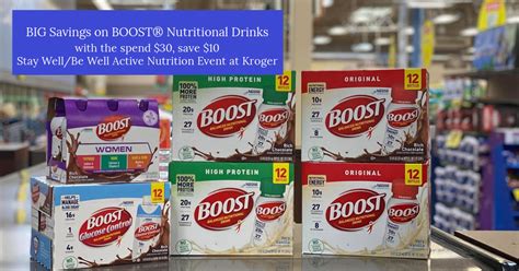 Amazing Deals on BOOST® Nutritional Drinks at Kroger with the Stay Well ...