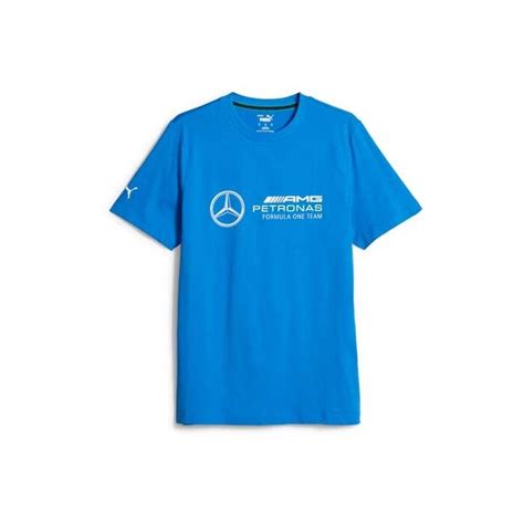 Puma MERCEDES-AMG PETRONAS F1 TEAM ESSENTIALS - Men's tee - blue ...