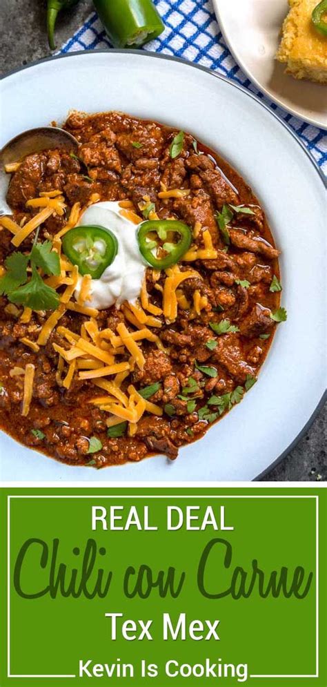 Authentic Tex Mex Chili Con Carne Recipe