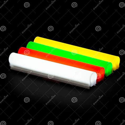 Conjunto De Colores Rojo Verde Mientras Que Amarillo Barra De Luz Sobre