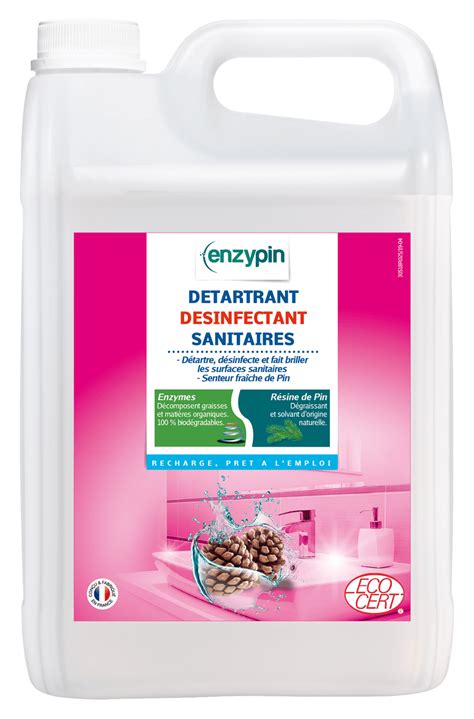 DETERGENT DETARTRANT SANITAIRES Enzypin Action Pin