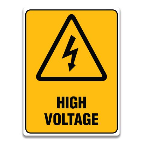 HIGH VOLTAGE SIGNS - Safety Sign and Label