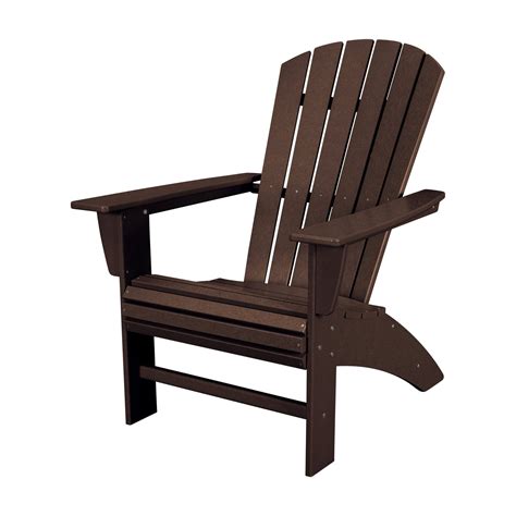 POLYWOOD Nautical Curveback Adirondack Chair Walmart