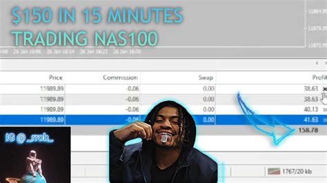 HERES HOW I MADE 150 IN 15 MINUTES TRADING NAS100 LIVE Robpollard