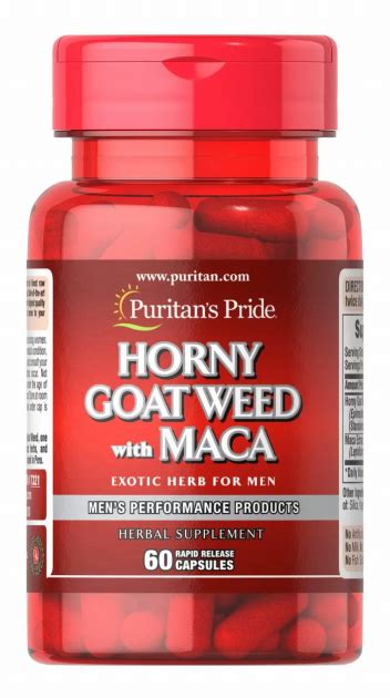 Horny Goat Weed With Maca Puritan S Pride