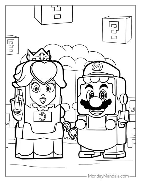 25 Princess Peach Coloring Pages Free Pdf Printables Creative