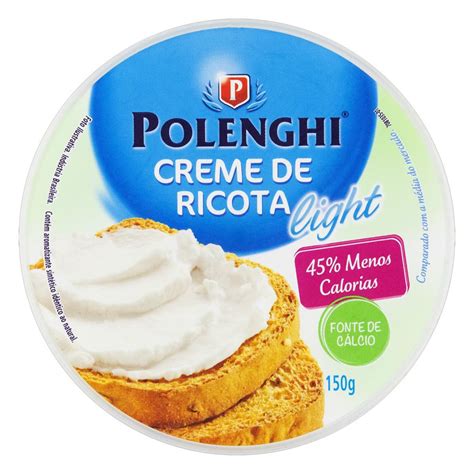 Creme de Queijo Ricota Light Polenghi Pote 150g BIG BOX Águas