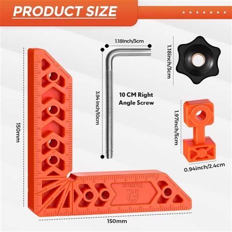 Relitec R Positioning Squares Degree Corner Clamp Right Angle