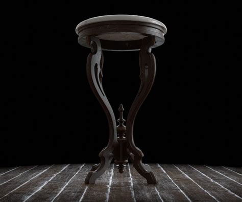 ArtStation - Antique Pedestal Table 001 | Resources