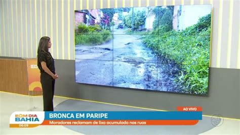 Bronca Em Paripe Moradores Reclamam De Lixo Acumulado Nas Ruas TV