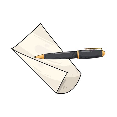 Illustration Of Paper And Pen 47111421 Vector Art At Vecteezy
