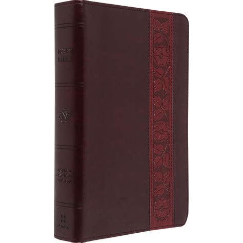 Esv Large Print Personal Size Bible Mahogany Trellis Design Mardel