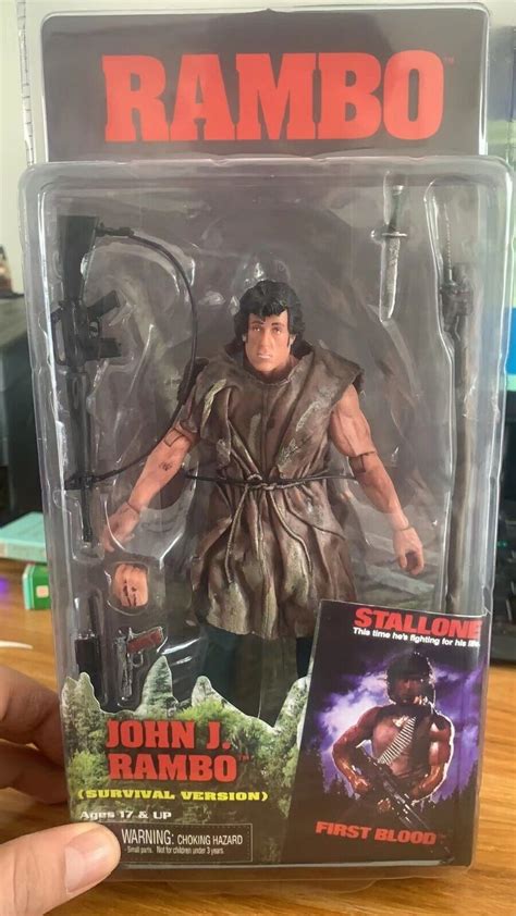 Neca First Blood John J Rambo Survival Version 7 Action Figure