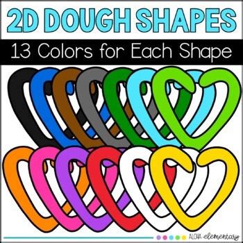 2D Dough Shapes Clipart - Etsy