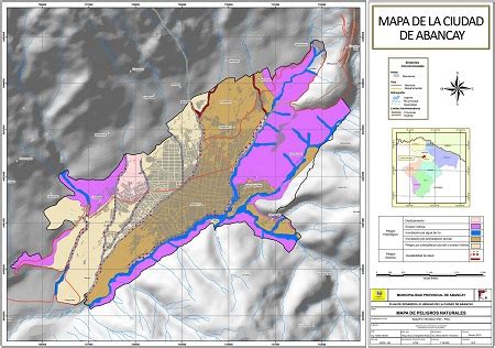 Mapa de peligros naturales de la ciudad de Abancay Apurímac SIGRID