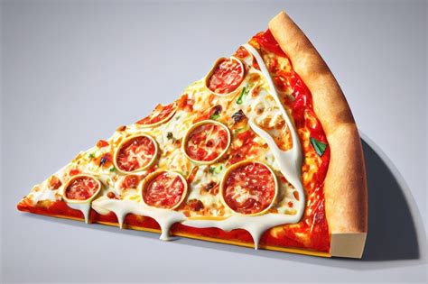 Premium AI Image Supreme Pizza Lifted Slice Generative Ai