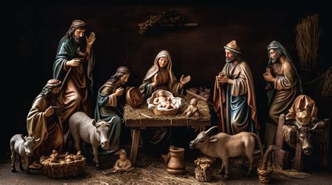 Animated Scene Manger With Jesus And Animal Statues Backgrounds | JPG ...