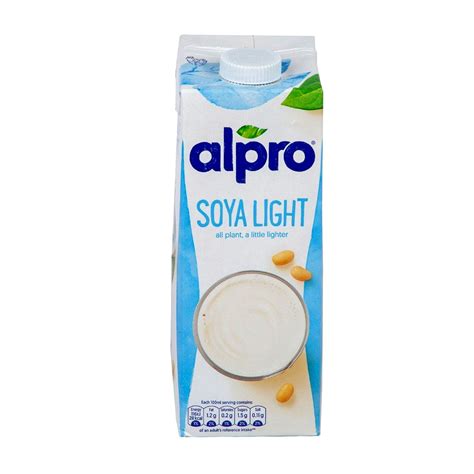 Alpro Soya Milk Light 1 Litre Online At Best Price Gluten Free Lulu Uae Price In Uae Lulu