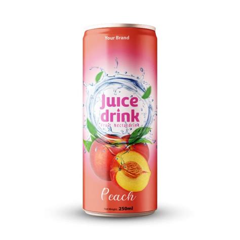 Peach Nectar 250ml Can Private Label Tan Do